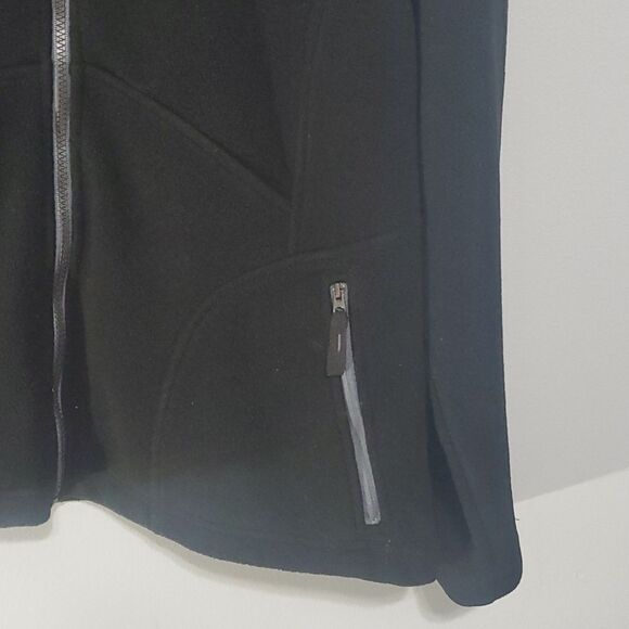 MGM Grand Detroit logo North End jacket women's size xl black fleece zip pockets - Picture 7 of 16